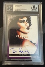 Tim Curry Signed Leaf Trading Card BAS Slabbed Dr Frank-N-Furter Auto picture