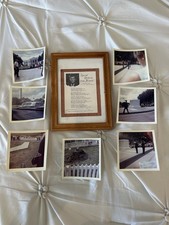 Collectable Framed John F Kennedy JFK Eulogy Poem & 6 Polaroids Photo Gravesite picture