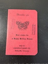 Vintage 1962 Holiday Booklet From The Fly Co. Manufacturing Co. Shelbyville, TN picture