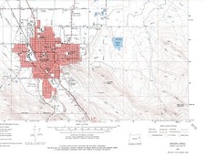 Baker Quadrangle Oregon 1967 USGS Topo Map 7.5 Minute Topographic picture