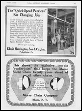 1912 Edwin Harrington Co. Philadelphia Photo Quick Speed Peerless Hoist Print Ad picture