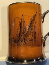 VTG Arthur Wood Royal Bradwell Sport Series SAILING RACING SAILBOAT Mug STEIN picture