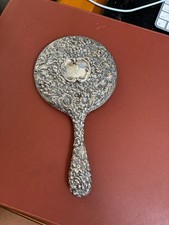 Vintage Sterling Silver Repoussè Hand Mirror - Stieff picture