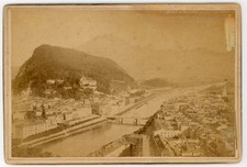 c1890s Salzburg Austria Panorama Photo Salzach River F. Pflauder View picture