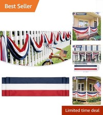 Foldable 2x20 Ft Patriotic American Flag Bunting for Versatile Outdoor Display picture