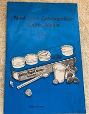 Vintage Salton's 1976 Meet Your Cosmopolitan Yogurt Maker Booklet  picture