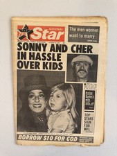 1974 August 10th National Star Newspaper, Sonny & Cher, Calvin Hill (VRN7) picture