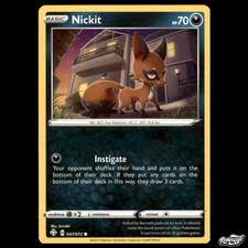 Nickit 047/072 Common Shining Fates Pokemon NM picture