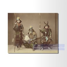 Japanese Samurai Warriors Albumen Photo Print - 1890s - Giclee Fine Art Print picture