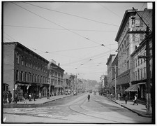 Photo:North Adams Mass Main Street 1900s Streetcar Downtown Scene picture