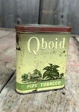 RARE Early Vintage Qboid Cube Larus & Brother Co Pipe Tobacco Pocket Tin EMPTY picture