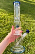 15'' Heavy Glass Bong Smoking Hookah Percolate Thick Water Tobacco Pipe 2.2lb picture