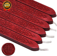 6 PCS Blood Red Sealing Wax Sticks with Wick, Sealing Wax Candle picture
