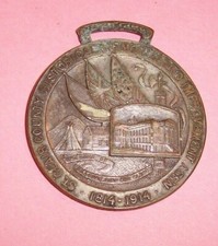 ATQ 1814-1914 100 YEARS ST. CLAIR COUNTY BELLEVILLE  ILLINOIS POCKET WATCH FOB  picture