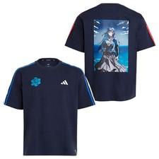 Adidas x Ado Limited Edition Tricolor 3 Stripe T-Shirt Navy Blue Size S picture
