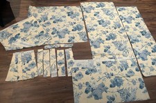 Vintage Cyrus Clark “Pascal” Chintz Curtain Remnants, + Finished Valance picture