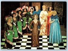 c1950's Drag Queen Finocchio's House Of Fabulous Female Impersonators Postcard picture