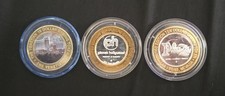 $10 Silver Strike Coins - Las Vegas - Venetian, Planet Hollywood, The Plaza picture