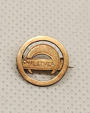 ANTIQUE C Clasp PHILATHEA Literary Biblical Society PIN Crescent Moon (Baraca) picture