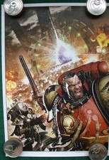 Dawn of War Ascension Poster Warhammer 40k 2005 Neil Roberts Blood Ravens Rare  picture
