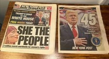 New York Post Jan 22 2017 Donald Trump Inauguration & Women’s March Souvenir picture