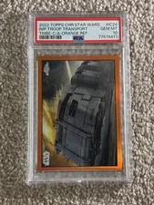 PSA 10 Imperial Transport 2022 Topps Chrome Star Wars #/25 ORANGE #IC-24 picture