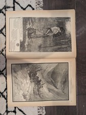 1883 Valentines Day Harpers Weekly February 17 Snow Slide Rocky Mountains Floods picture