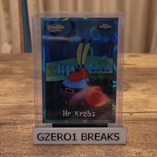 Topps 2025 Chrome SpongeBob SquarePants Mr. Krabs #28 Serial Numbered 113 /199 picture