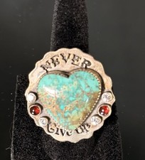 SWEET BIRD STUDIO Sterling Silver  Carolyn's Ring  Size 6 picture
