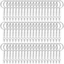 360Pcs Keychain Bulk, 120Pcs Keychain Rings with Chain and Open Jump Ring with S picture
