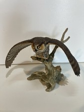 1988 Franklin Mint George McMonigle Noble Birds of The World Great Horned Owl picture