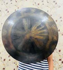 Wonder Antique Brass Finish,IronCastShield, EatchingShield,LarpMedievalShield picture