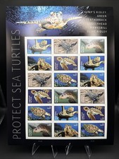 2024 USPS Protect Sea Turtles Forever Stamp Sheet of 18 Collectible Stamps picture