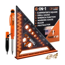 THORVALD 6-in-1 Carpenter Square 7 inch (1/16