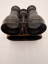 Antique Vintage Leather Covered Binoculars – Classic Field/Opera Glasses picture