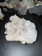 Pink Colombian Lemurian w/ Faden Quartz cluster #1 SEE VIDEO picture