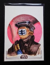 2026 Topps Chrome Star Wars Galaxy  Leia In Boushh Disguise 1/1 Sketch picture
