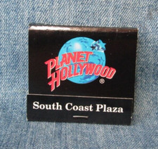 PLANET HOLLYWOOD SOUTH COAST PLAZA CA Full Unstruck Vintage Matchbook MX92 picture
