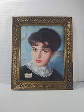 Antique Metalcraft 8x10 Picture Frame Gold with Ursula Thiess Vintage Photo 50s picture