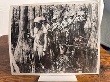 Original WWII Press Photo U.S. Army Soldiers Swamp Patrol Military Training 1943 picture