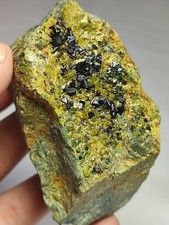 Magnetite With Epidote & Diopside Crystals Grown On Matrix Unique Combination. picture