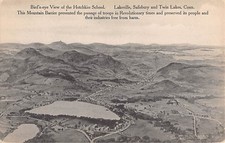Salisbury, Lakeville, Conn. PC c. 1910 Twin Lakes Bird's-Eye View - D. H. Oakes picture