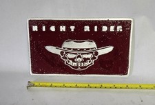 Vintage Cast Aluminum In Night Rider  Plaque Collectable Nostalgia picture