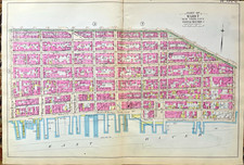 1894 Manhattan NY map Lower East Side Two Bridges Chinatown NYC  picture