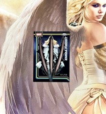 EMMA FROST WHITE QUEEN 2026 TOPPS CHROME MARVEL CLAWED BLACK REFRACTOR SSP / 10 picture