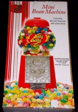 ❤️Jelly Belly MINI BEAN MACHINE Die-Cast Turn Coin Slot Candy Dispenser picture