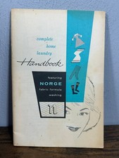 Vintage 1960s Norge Complete Home Laundry Handbook Borg-Warner Ephemera picture