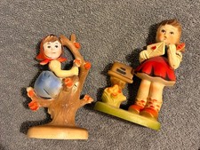 Vintage Plastic Boy and Girl Figurines picture