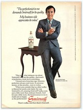 1982 Smirnoff Vodka Print Ad, Ralph Destino President of Cartier Perfectionist picture