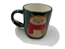 Eccolo Ceramic 16oz 'Cozy and Comfy' Winter Owl Coffee Mug BB01B11004 picture